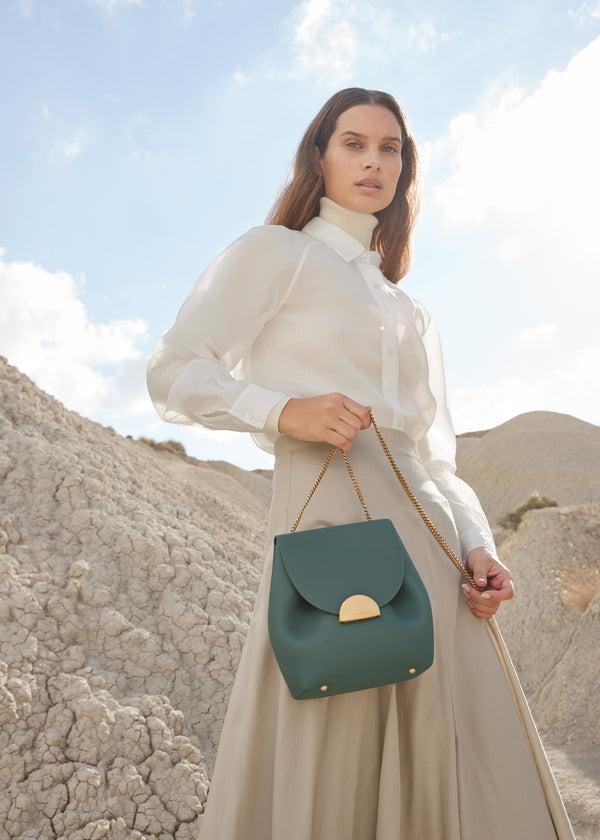 Torba Crossbody Polène Numéro Un - Edition Textured Ivy | HEKDN-9463